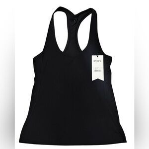 NWT Stori Black Nylon Activewear Onyx Intro Tank Top, Size 6